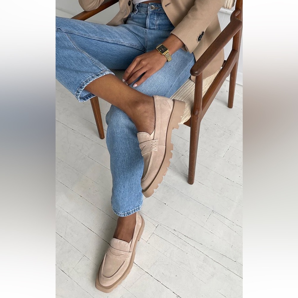Dolce Vita Elias flats loafers suede tan size 8 new